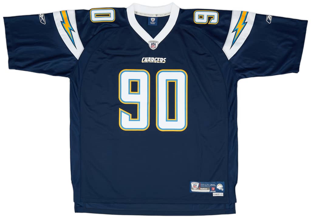 2008-10 San Diego Chargers Applewhite #90 Reebok Premier Home Jersey (Excellent) XXL