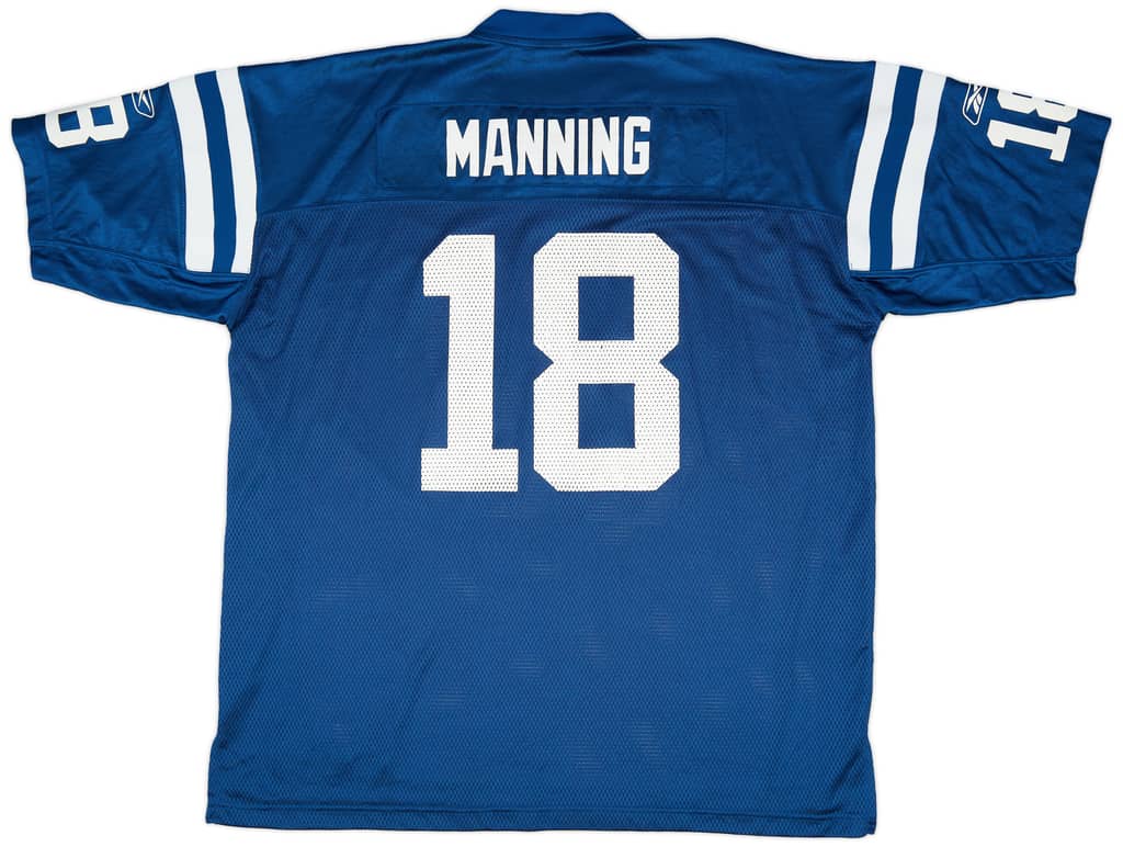 2005-06 Indianapolis Colts Manning #18 Reebok On Field Home Jersey (Excellent) XXL