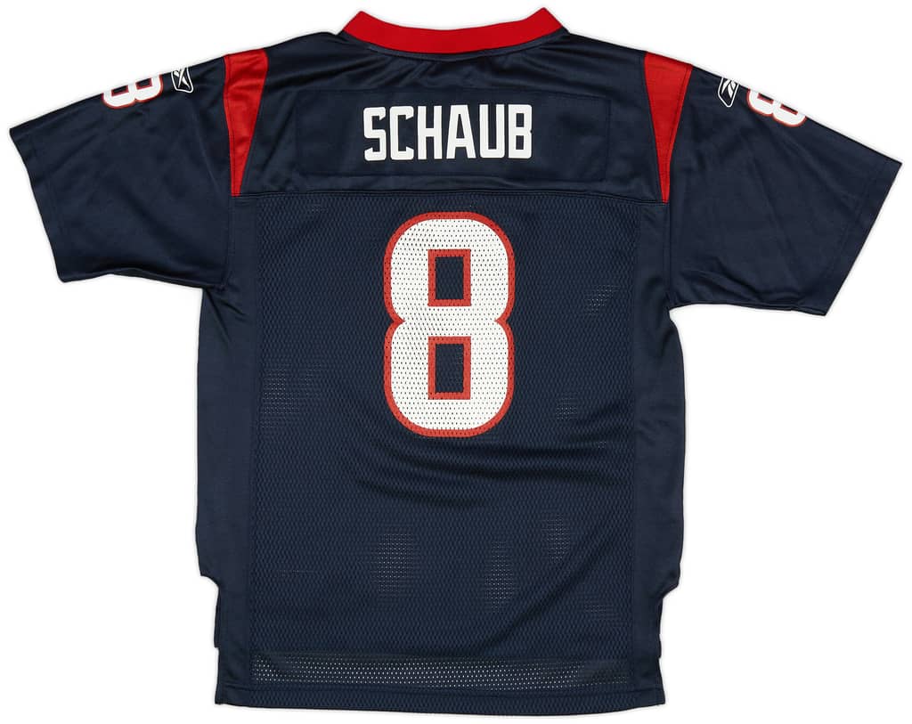2008-11 Houston Texans Schaub #8 Reebok On Field Home Jersey (Excellent) L.Kids