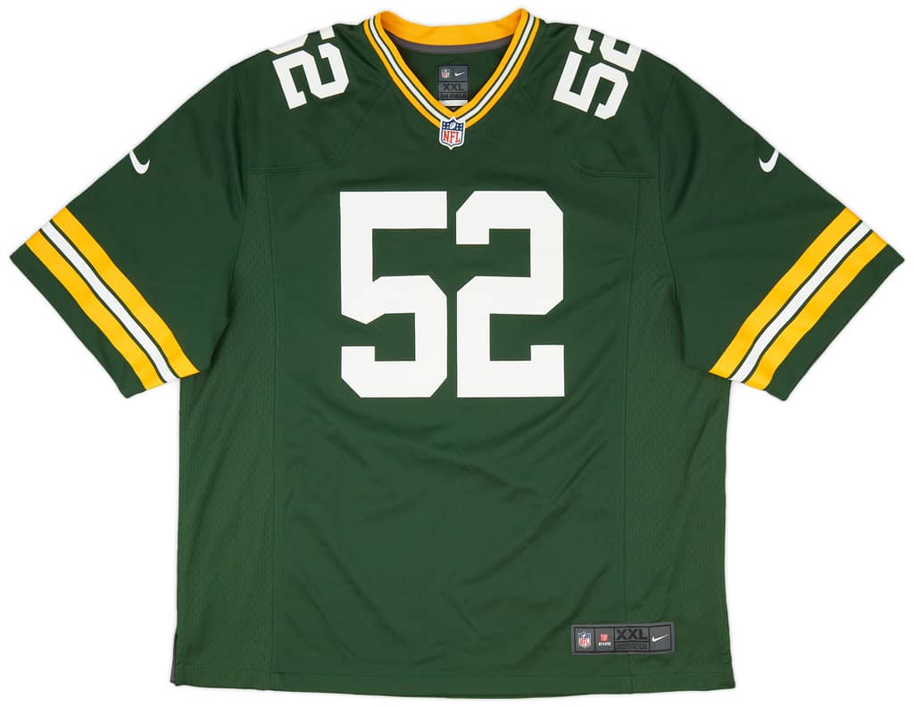2012-18 Green Bay Packers Matthews #52 Nike Game Home Jersey (Excellent) XXL