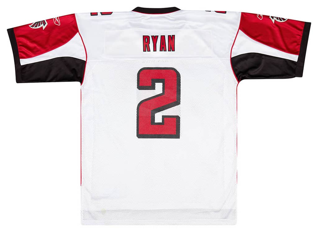 2008 Atlanta Falcons Ryan #2 Reebok On Field Away Jersey (Very Good) L
