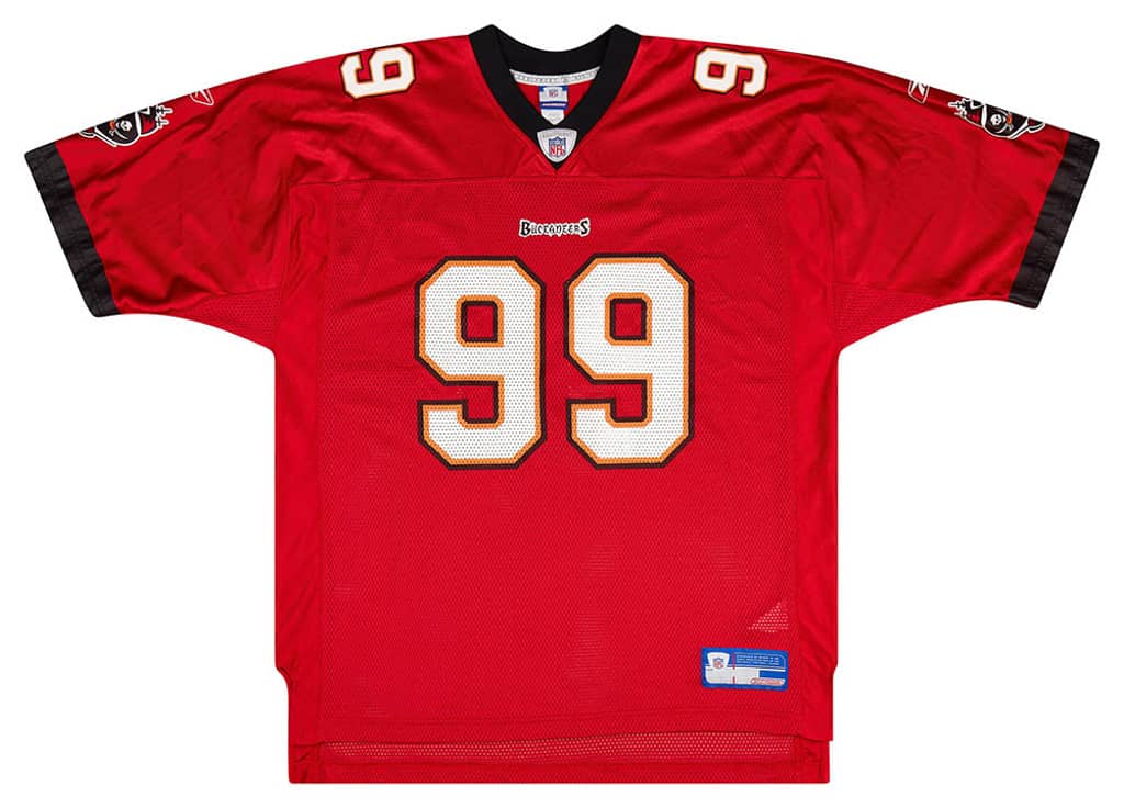 2002-03 Tampa Bay Buccaneers Sapp #99 Reebok On Field Home Jersey (Excellent) XL