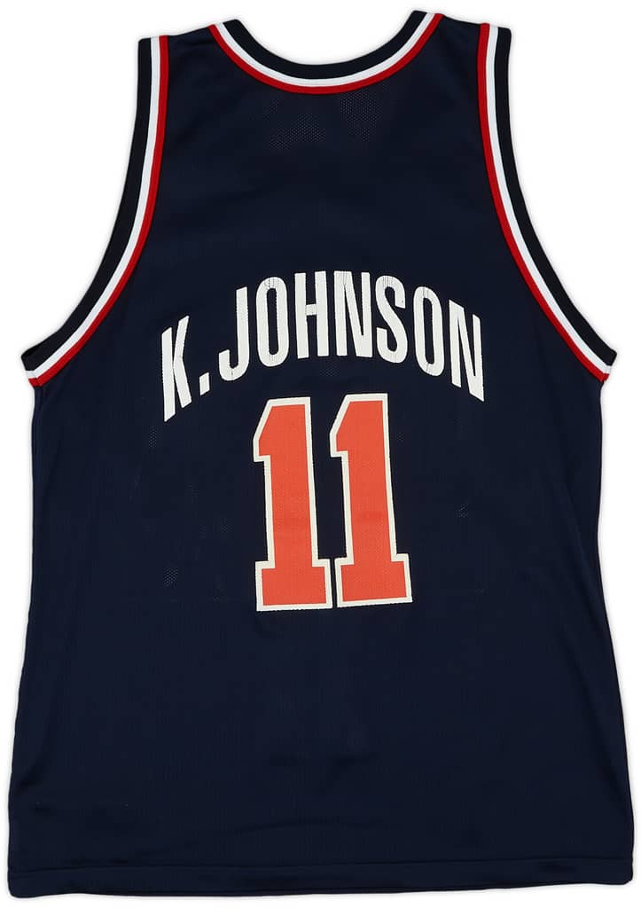 1994 USA K. Johnson #11 Champion Away Jersey (Very Good) L