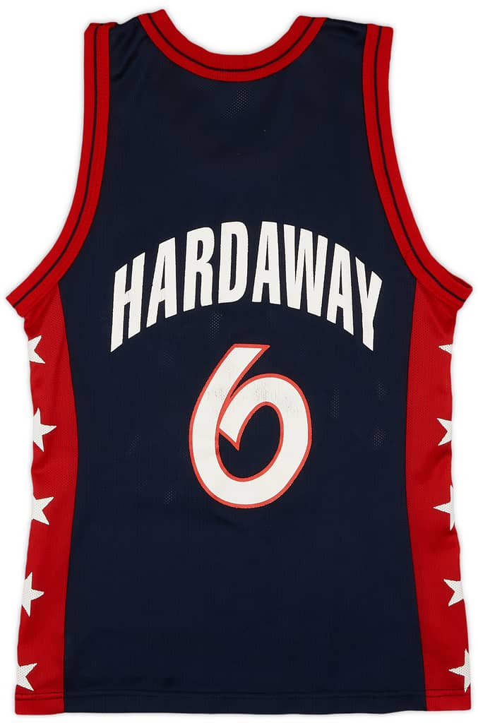 1996-99 USA Hardaway #6 Champion Away Jersey (Very Good) S