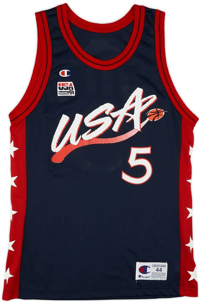 1996-99 USA Hill #5 Champion Away Jersey (Excellent) L