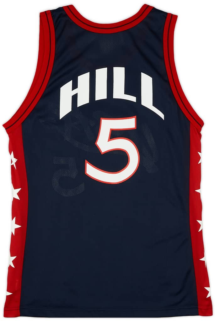 1996-99 USA Hill #5 Champion Away Jersey (Excellent) L