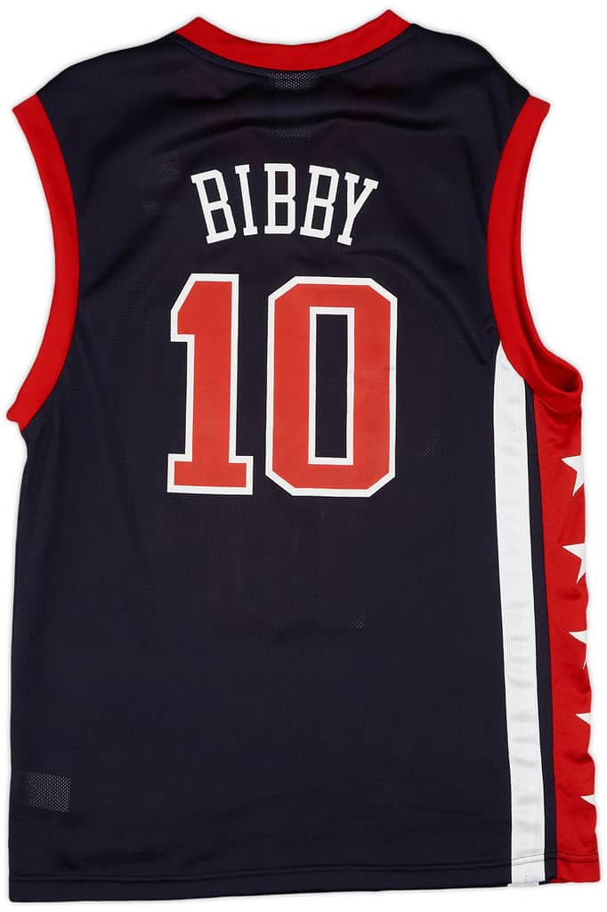 2002 USA Bibby #10 Reebok Away Jersey (Excellent) M