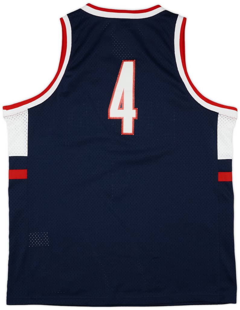 2001-04 UCONN Huskies Gordon #4 Nike Swingman Away Jersey (Very Good) XL
