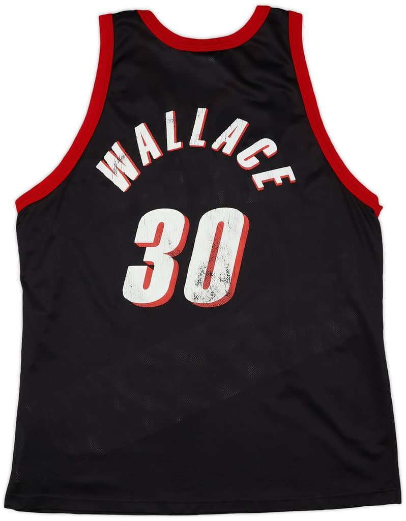 1996-02 Portland Trail Blazers Wallace #30 Champion Away Jersey (Good) XXL