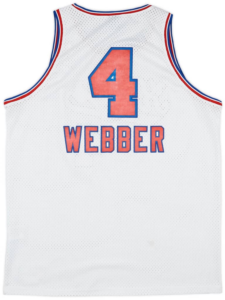2000-02 Sacramento Kings Webber #4 Nike Swingman Alternate Jersey (Very Good) XL