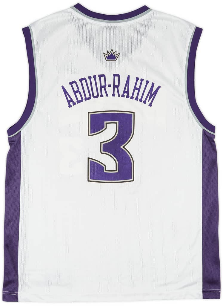2005-06 Sacramento Kings Abdur-Rahim #3 Reebok Home Jersey (Very Good) L