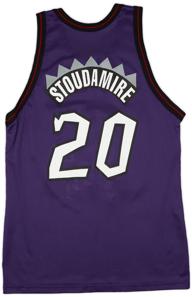 1995-97 Toronto Raptors Stoudamire #20 Champion Away Jersey (Very Good) XL
