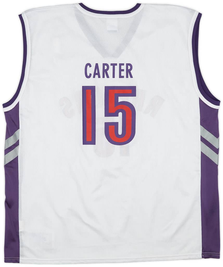 1999-02 Toronto Raptors Carter #15 Champion Home Jersey (Excellent) L