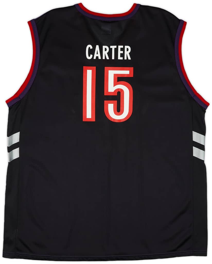 1999-02 Toronto Raptors Carter #15 Champion Away Jersey (Excellent) XL