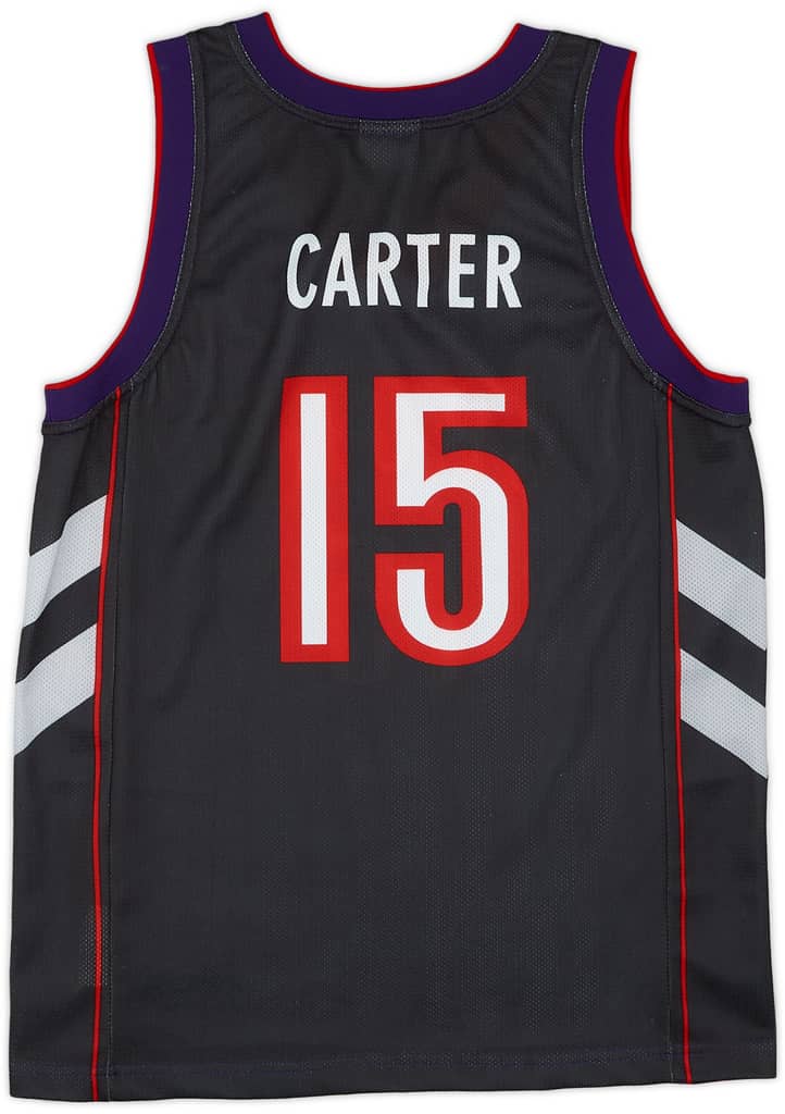 1999-03 Toronto Raptors Carter #15 Champion Away Jersey (Very Good) XS