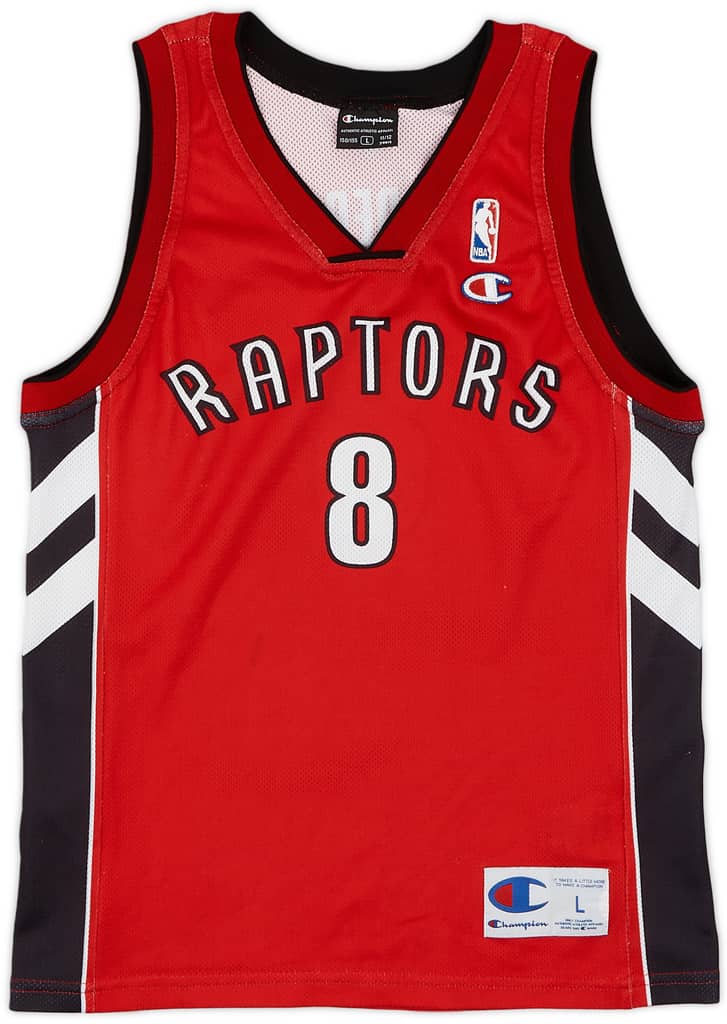 2006-10 Toronto Raptors Calderon #8 Champion Away Jersey (Excellent) L.Kids