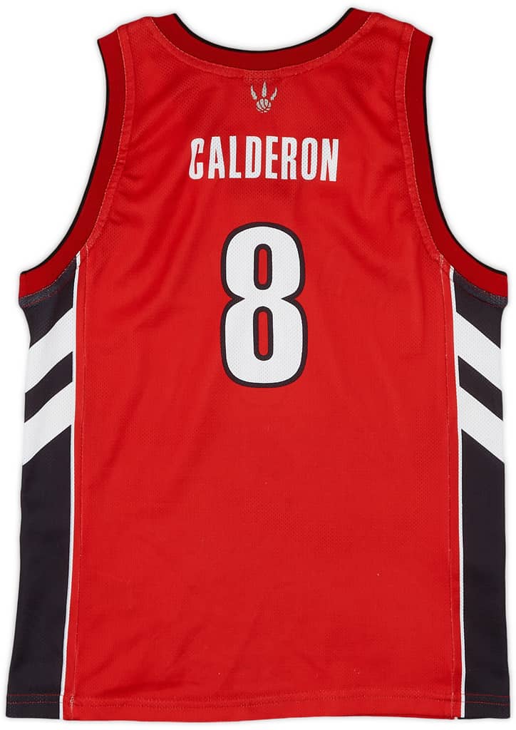 2006-10 Toronto Raptors Calderon #8 Champion Away Jersey (Excellent) L.Kids