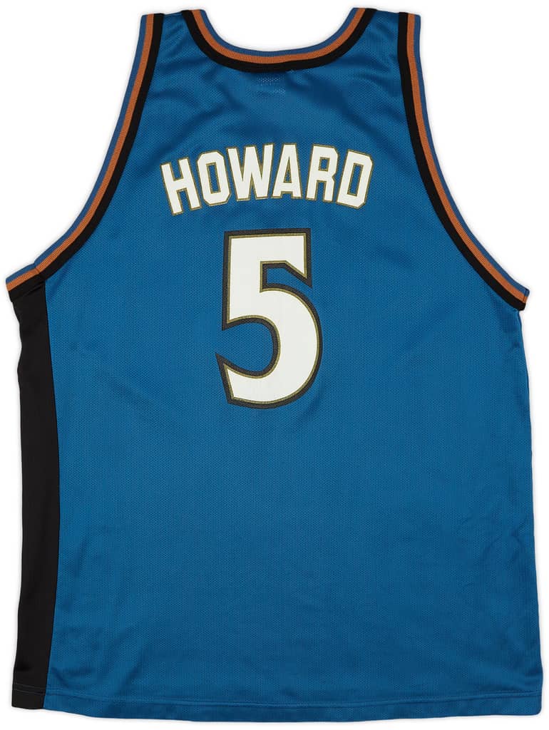 1997-01 Washington Wizards Howard #5 Champion Away Jersey (Very Good) XL