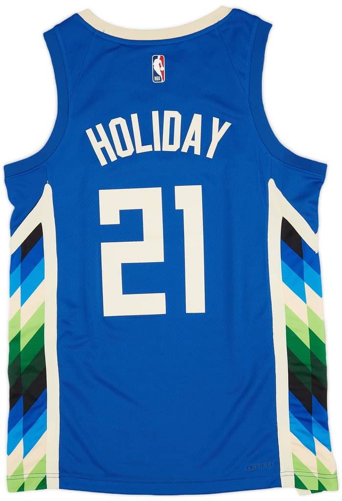 2022-23 Milwaukee Bucks Holiday #21 Nike Swingman Alternate Jersey (M)