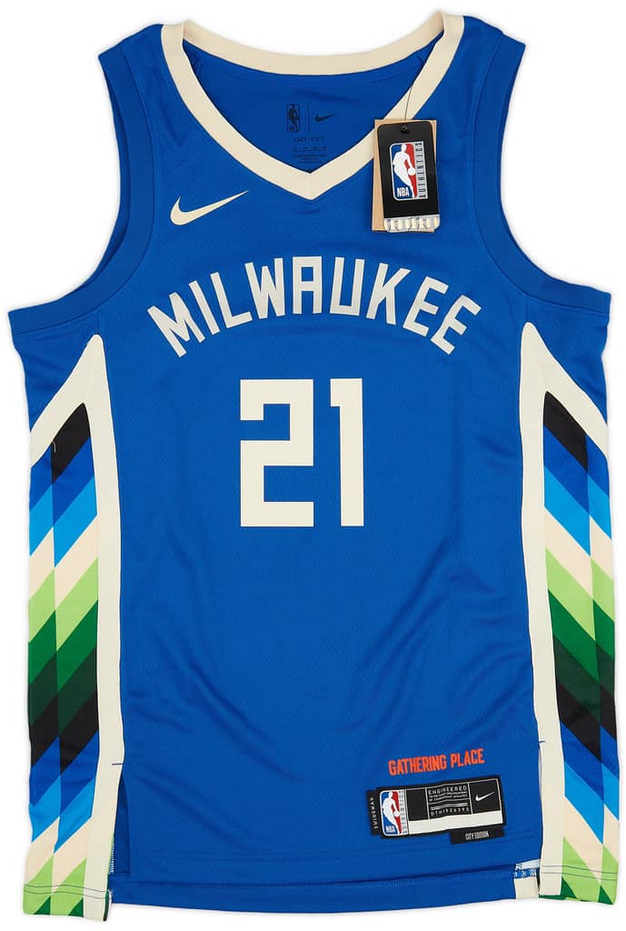 2022-23 Milwaukee Bucks Holiday #21 Nike Swingman Alternate Jersey (M)