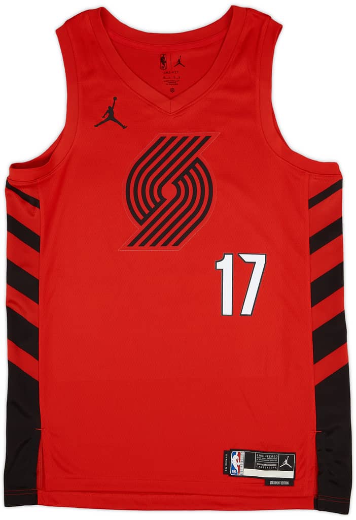 2022-23 Portland Trail Blazers Sharpe #17 Jordan Swingman Alternate Jersey (XL)