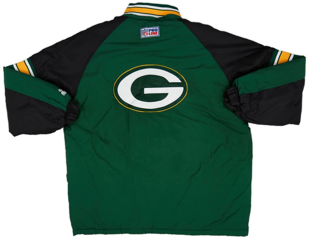 1990s Green Bay Packers Starter 1/2 Zip Rain Coat (Excellent) XL