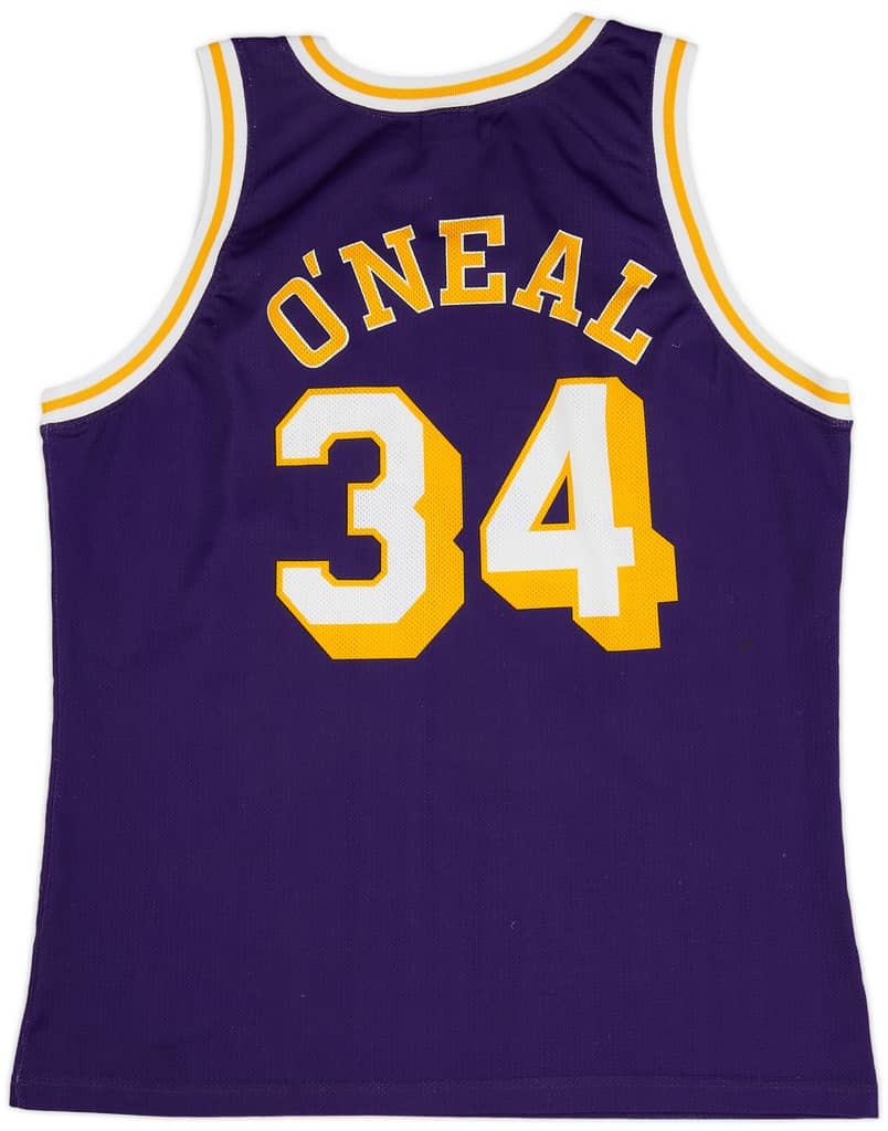 1996-99 LA Lakers O'Neal #32 Champion Away Jersey (Excellent) XL