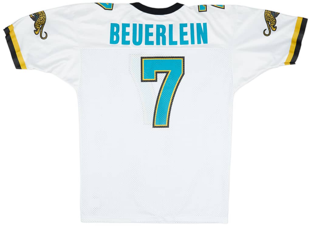 1995 Jacksonville Jaguars Beuerlein #7 Champion Away Jersey (Very Good) L