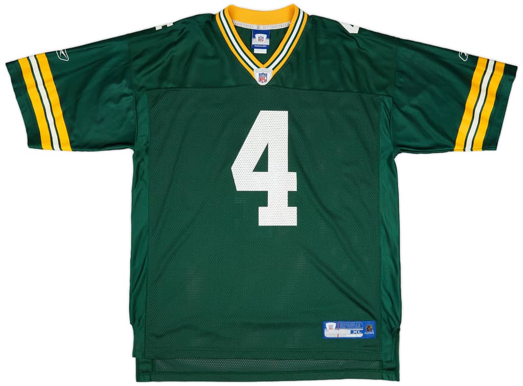 2005-06 Green Bay Packers Favre #4 Reebok On Field Home Jersey (Excellent) XL