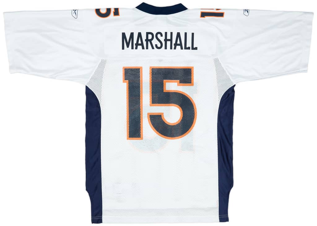 2007 Denver Broncos Marshall #15 Reebok On Field Away Jersey (Excellent) M