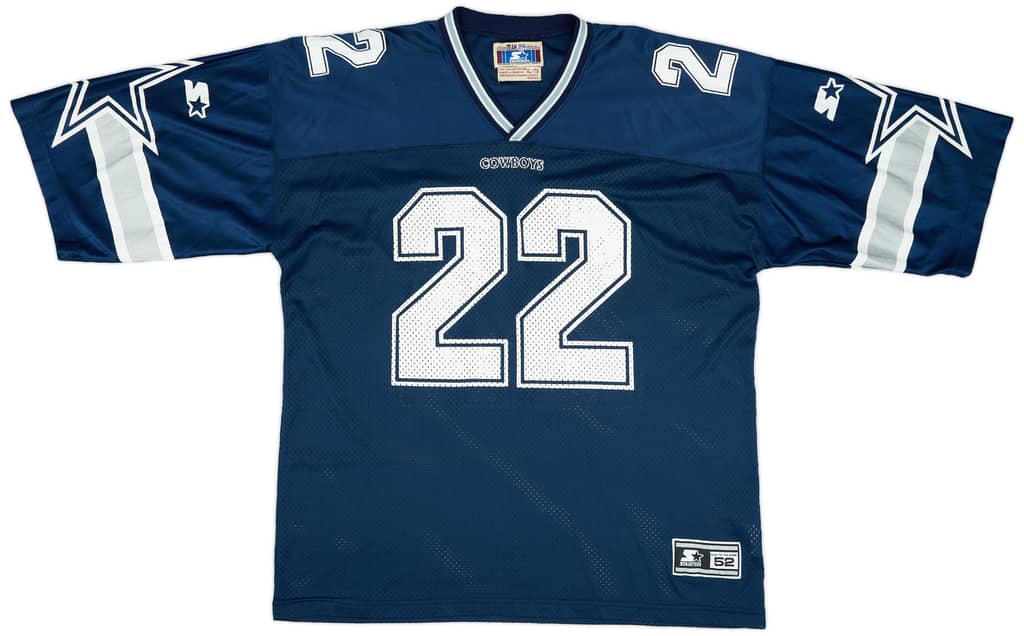 1996-00 Dallas Cowboys Smith #22 Starter Home Jersey (Very Good) XL