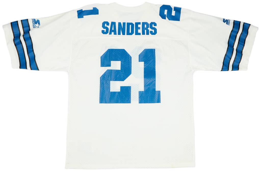 1995-99 Dallas Cowboys Sanders #21 Starter Away Jersey (Good) XL