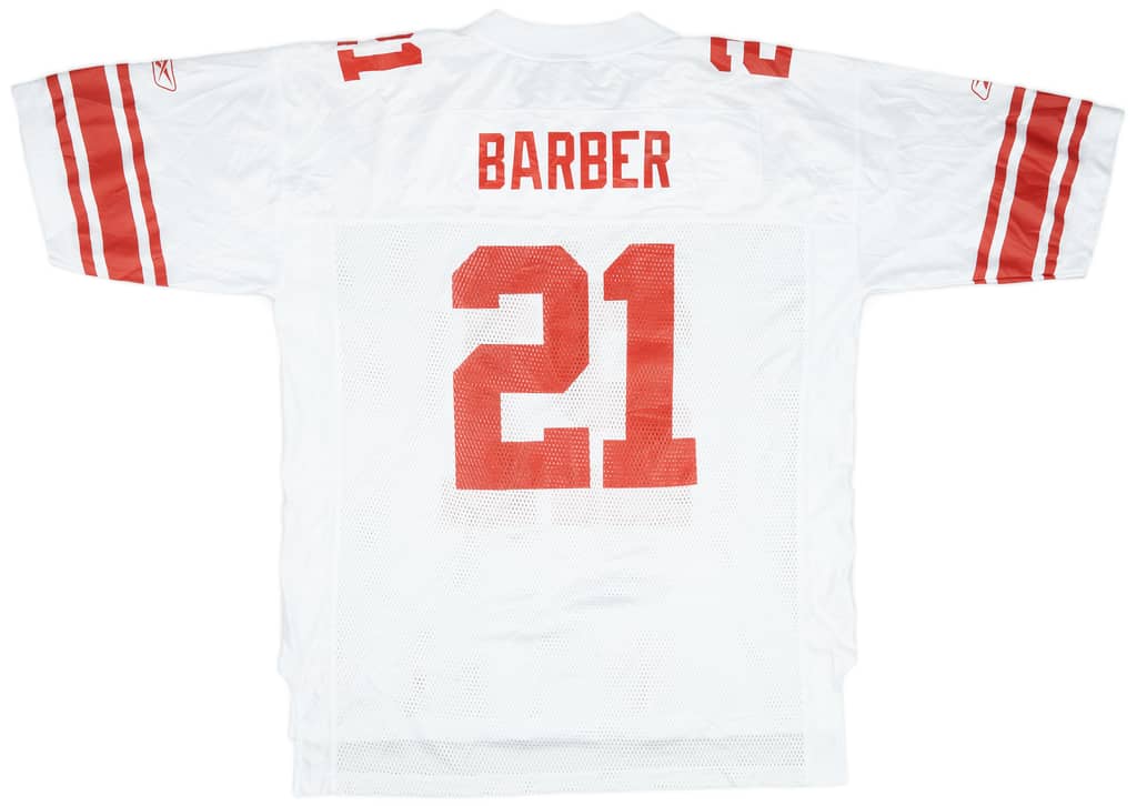 2005-06 New York Giants Barber #21 Reebok On Field Away Jersey (Excellent) XL