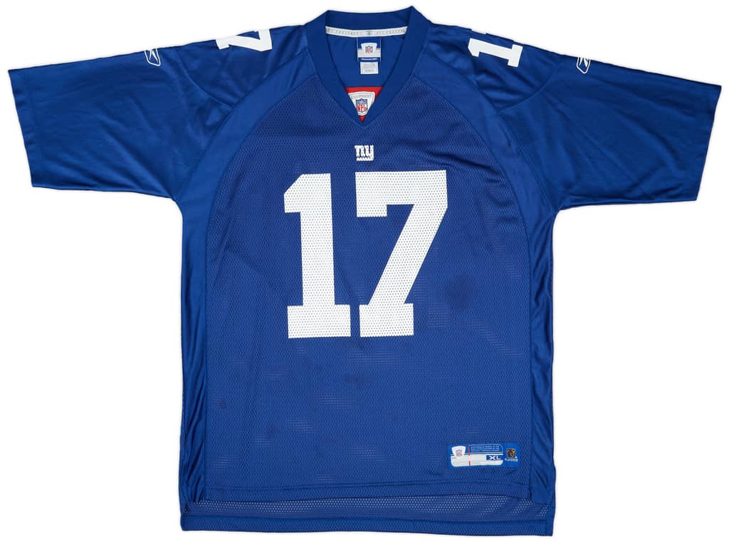 2005-06 New York Giants Burress #17 Reebok On Field Home Jersey (Excellent) XL