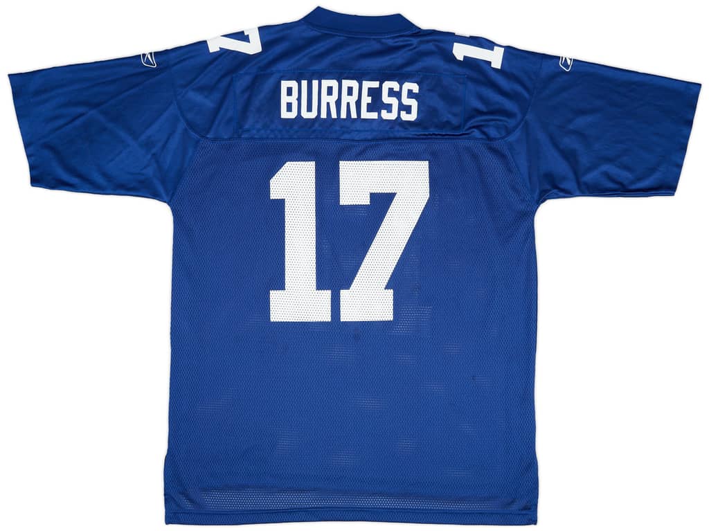 2005-06 New York Giants Burress #17 Reebok On Field Home Jersey (Excellent) XL