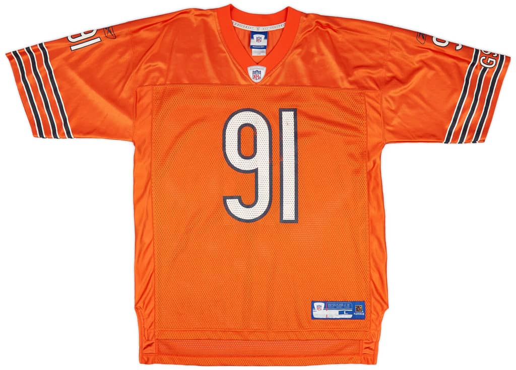 2005-06 Chicago Bears T. Harris #91 Reebok On Field Alternate Jersey (Excellent) L