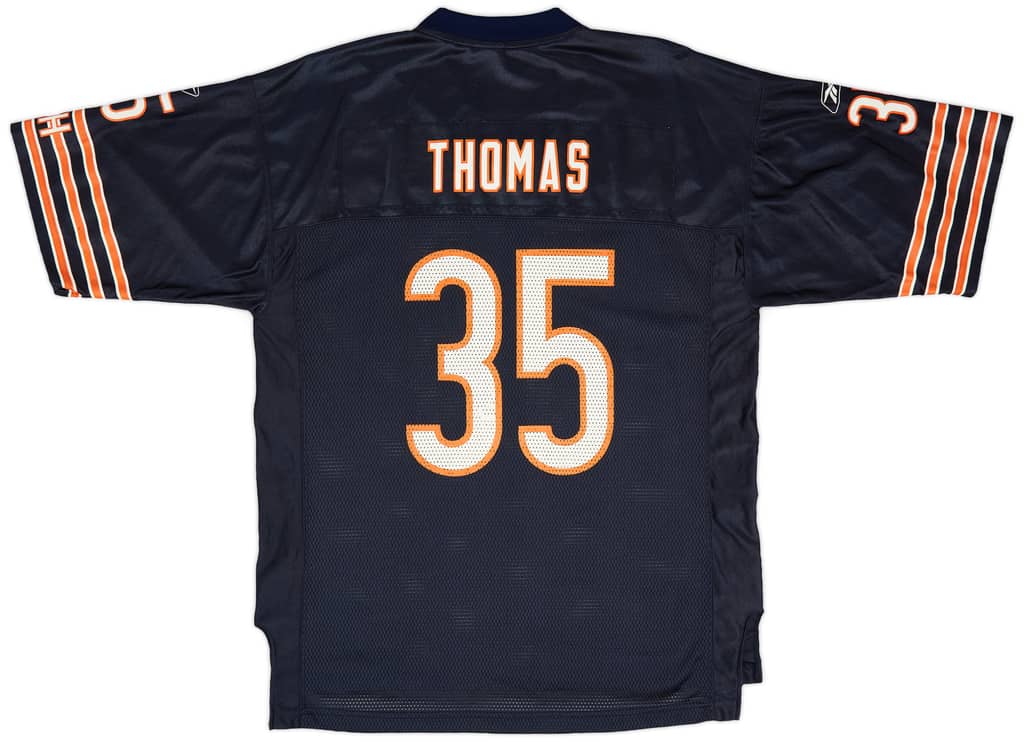 2002-04 Chicago Bears Thomas #35 Reebok On Field Home Jersey (Very Good) L