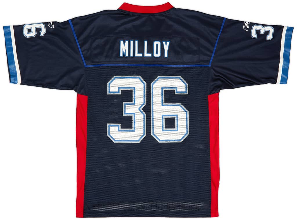2003-04 Buffalo Bills Milloy #36 Reebok On Field Home Jersey (Excellent) M