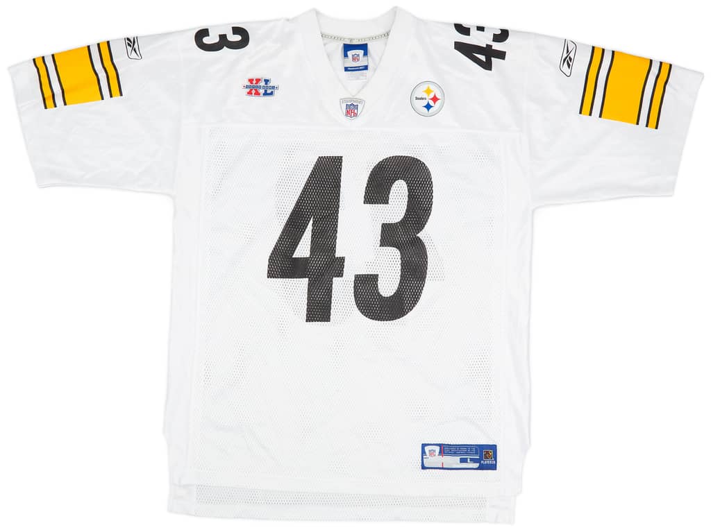 2006 Pittsburgh Steelers Polamalu #43 Reebok On Field Away Jersey (Excellent) L