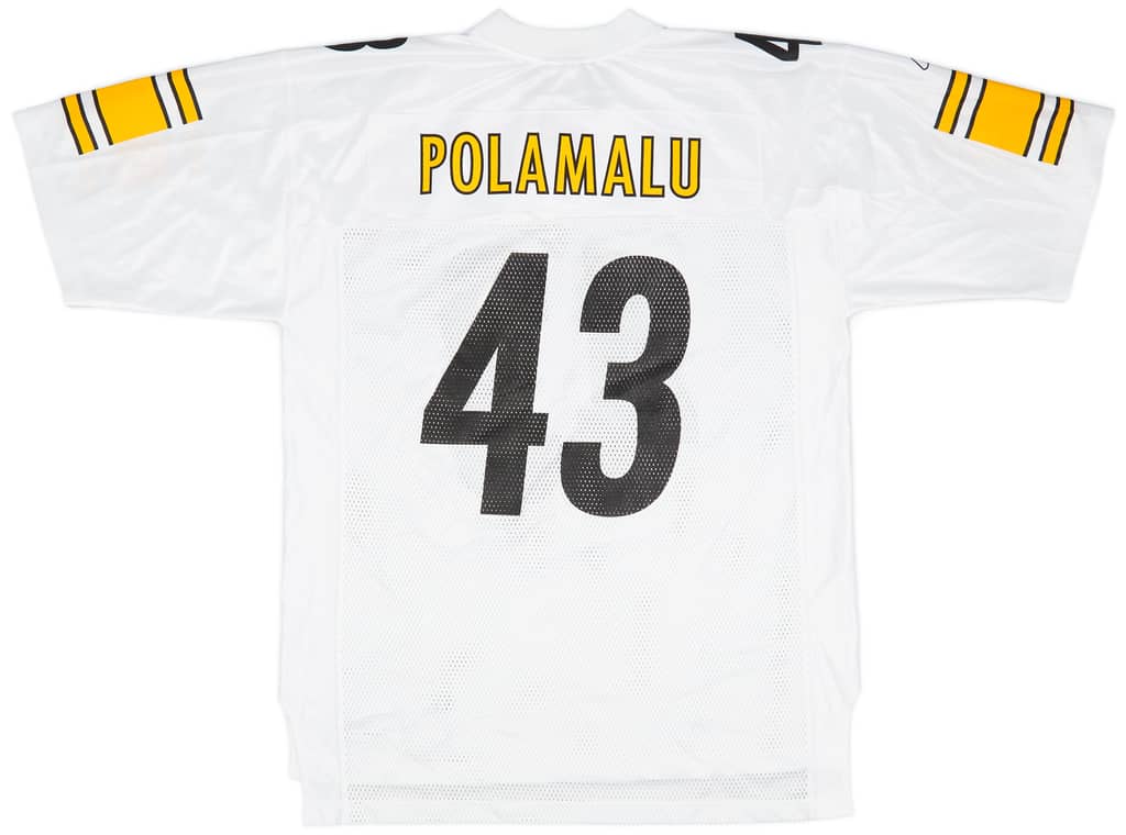 2006 Pittsburgh Steelers Polamalu #43 Reebok On Field Away Jersey (Excellent) L
