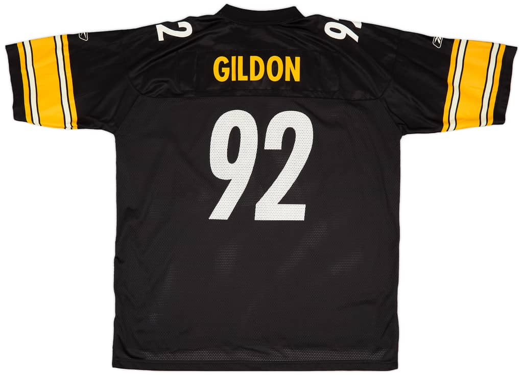 2003 Pittsburgh Steelers Gildon #92 Reebok On Field Home Jersey (Excellent) XXL
