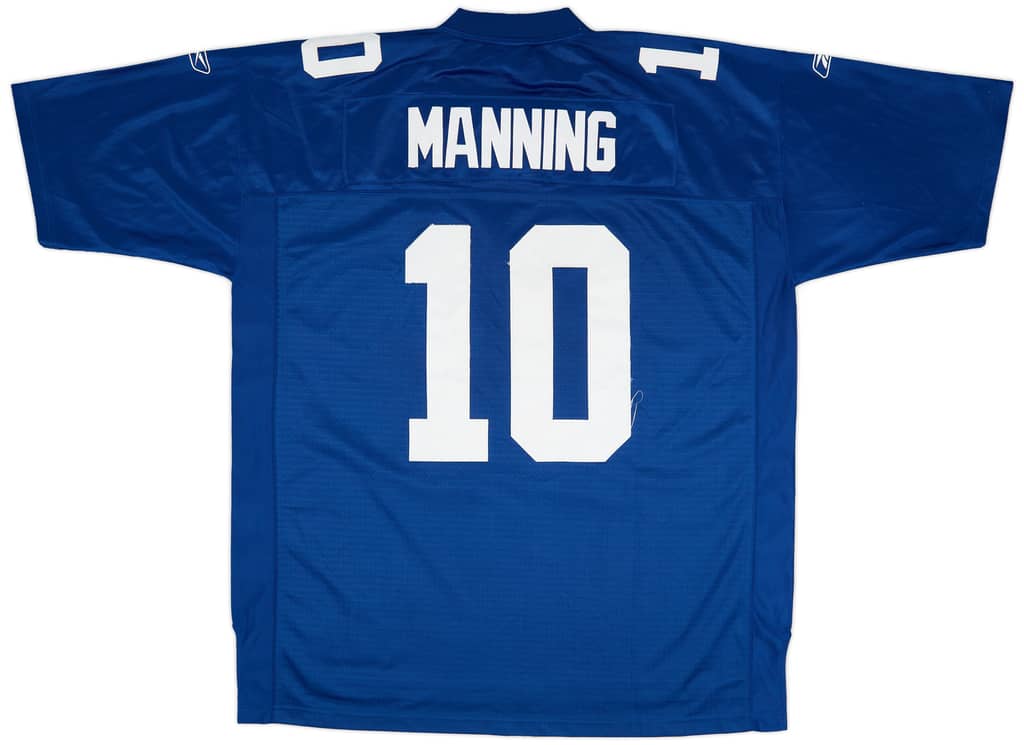 2005-06 New York Giants Manning #10 Reebok Premier Home Jersey (Very Good) XXL