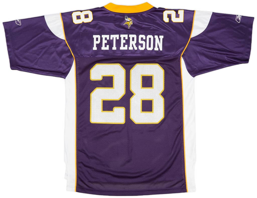 2007 Minnesota Vikings Peterson #28 Reebok On Field Home Jersey (Excellent) M