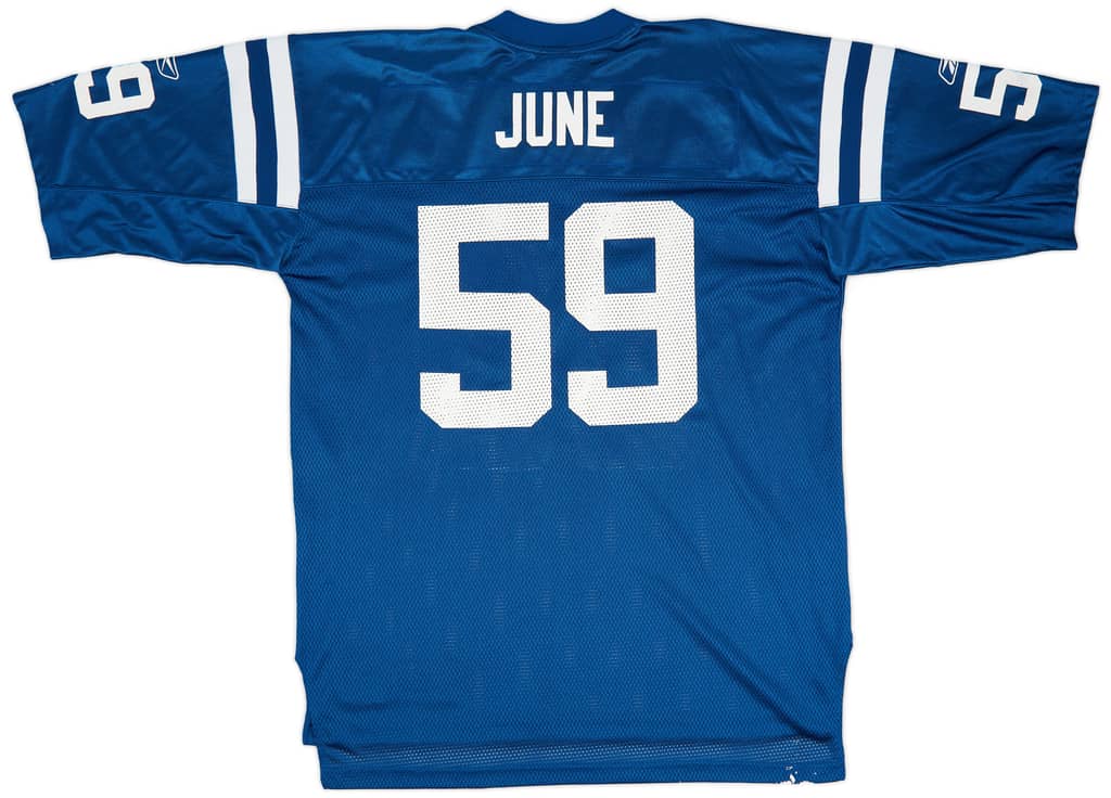2005-06 Indianapolis Colts June #59 Reebok On Field Home Jersey (Very Good) XL