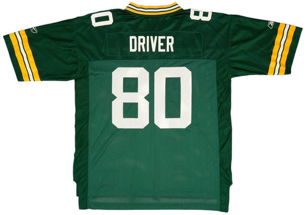 2007 Green Bay Packers Driver #80 Reebok On Field Home Jersey (Very Good) XL