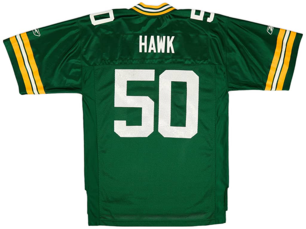 2006 Green Bay Packers Hawk #50 Reebok On Field Home Jersey (Excellent) M