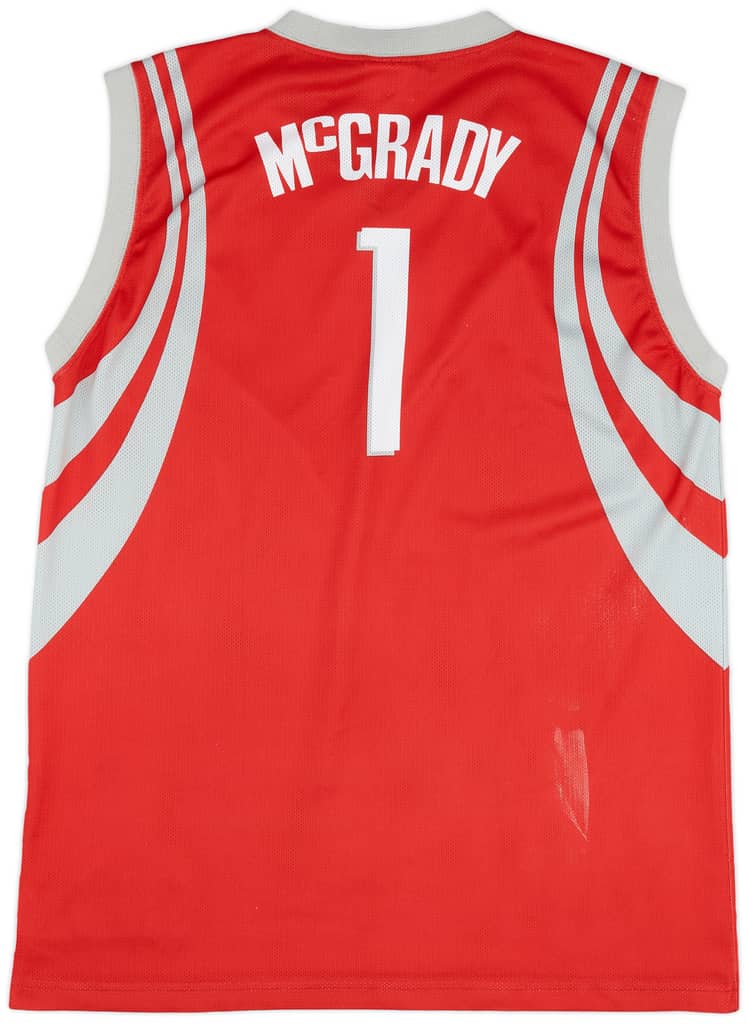 2004-10 Houston Rockets McGrady #1 Champion Away Jersey (Good) XL