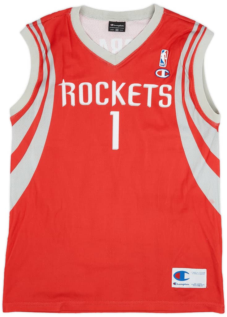 2004-10 Houston Rockets McGrady #1 Champion Away Jersey (Very Good) M