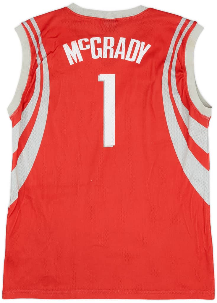 2004-10 Houston Rockets McGrady #1 Champion Away Jersey (Very Good) M