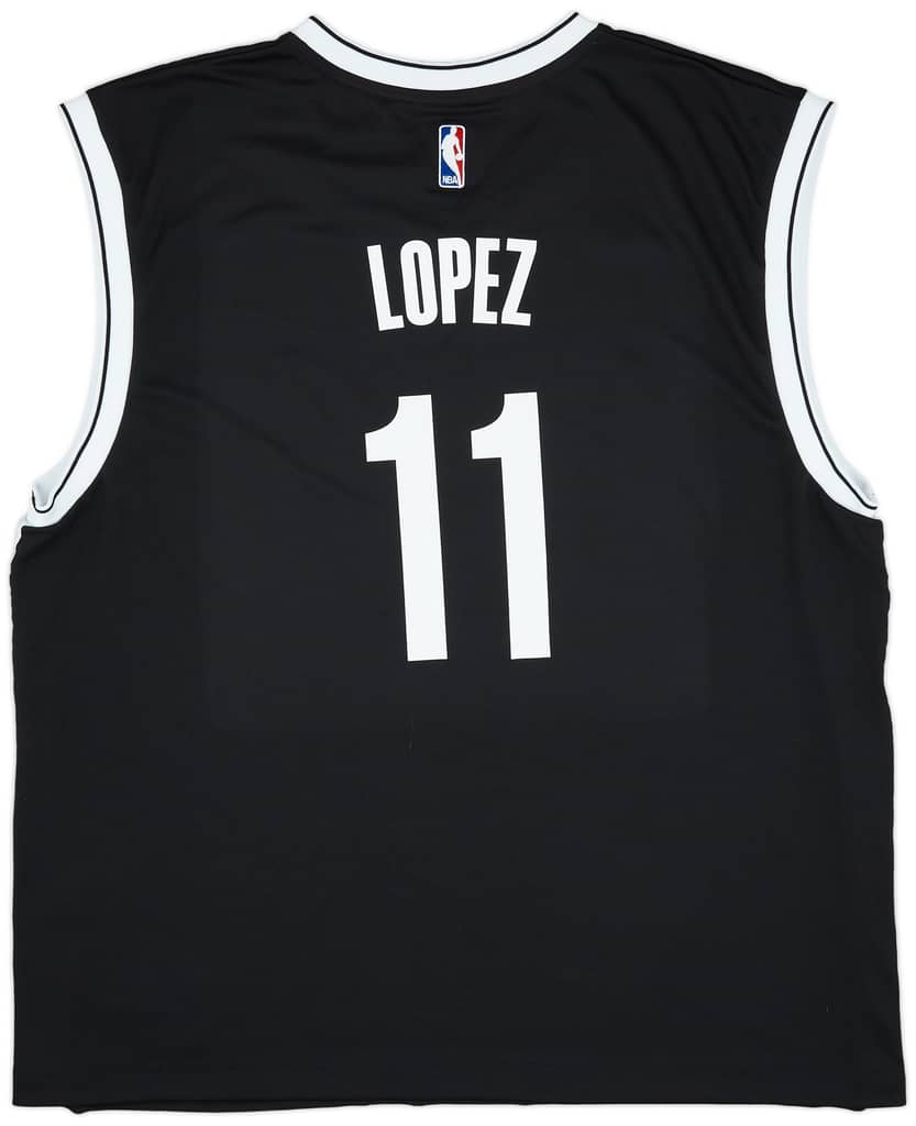 2014-17 Brooklyn Nets Lopez #11 adidas Away Jersey (XL)